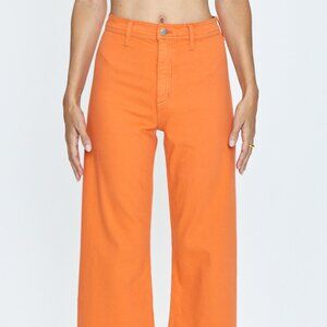 Penny High Rise Wide Leg Crop - Persimmon - Pistola Denim NWT Size 25